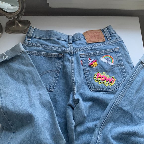 Levi's Denim - NEVER WORN Custom Embroidered Vintage Levi’s Jeans (slim fit, tapered leg)